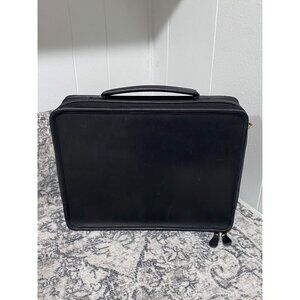 Vintage Coach Leather Nylon Laptop Tablet Case Bag in Black